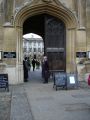 This is the front entrance to the King's College complex, used as an exit.
