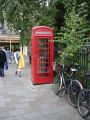 I guess that everyone has seen this red phone box before because it's a British typical one.