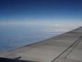 This was the most beautiful view we had during our flight! Unfortunately, it doesn't look that nice on a photograph. :-(
