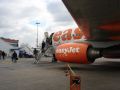 This is our easyJet! I'm standing below the left wing taking on of the last pictures.