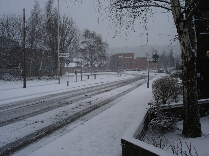As I was walking towards the Uni, snow was crunching under my feet – what a nice feeling!
