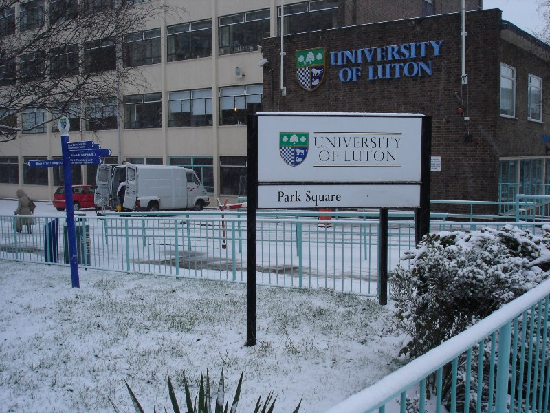 And yes, we're in Luton! Unfortunately, snow melted down by the evening. :-(