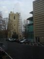 Now I'm looking back at the Saint Mary's Church. I was standing there few minutes ago taking a picture of the car park.